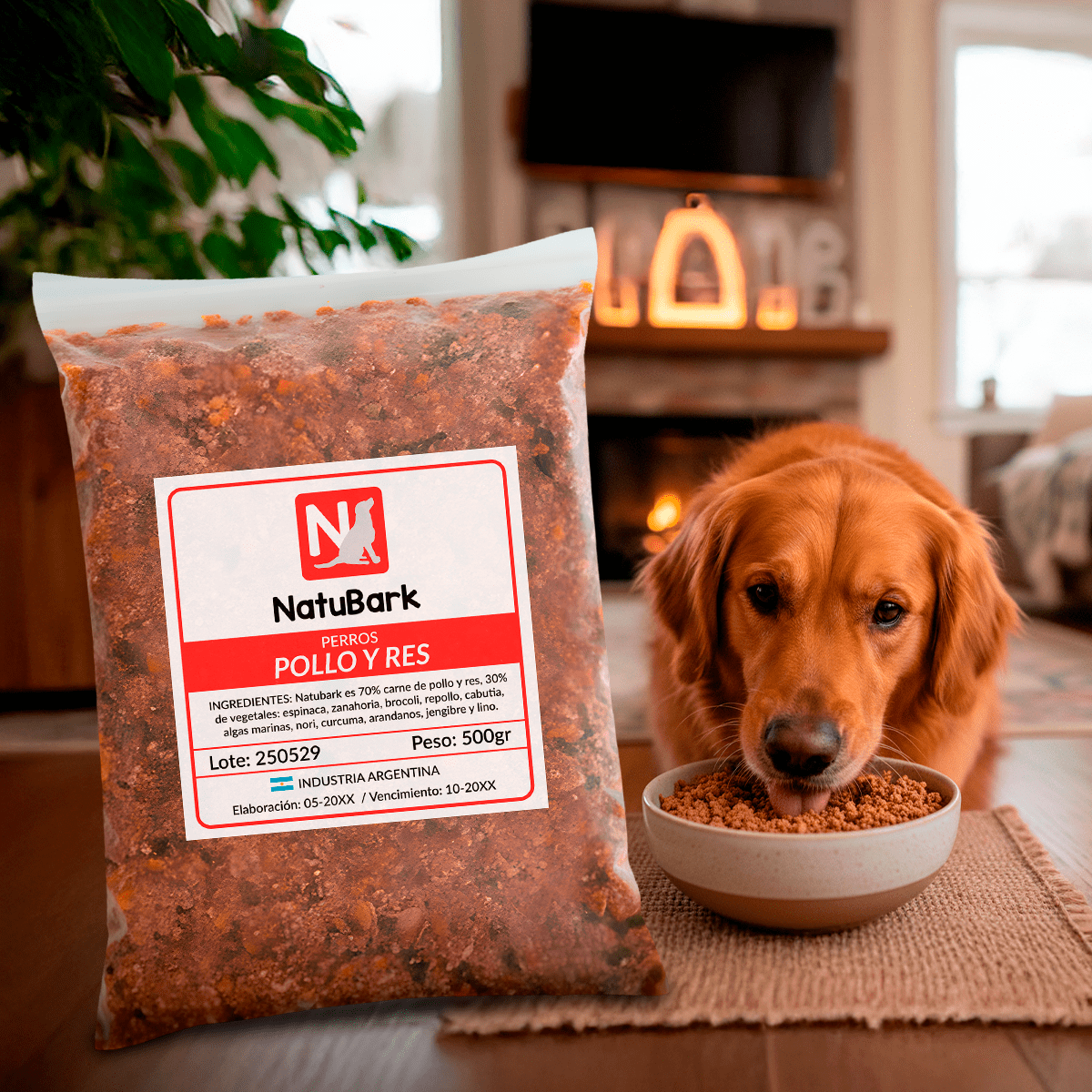 10 kg Alimento Natural Cocido para Perros: Mix Premium de Pollo, Res y Vegetales - Imagen 2